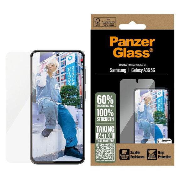 UWF kaljeno steklo za Samsung A36 5G, Transparent, PanzerGlass