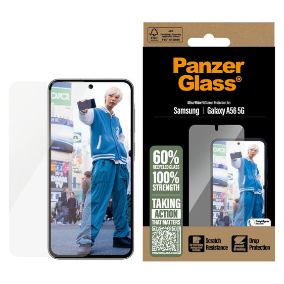 UWF kaljeno steklo za Samsung A56 5G, Transparent, PanzerGlass