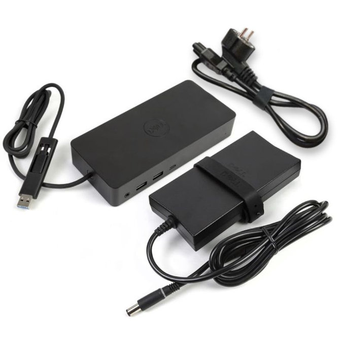 Dell D6000 - Priklopna postaja (USB-C) + 130W adapter Obnovljeno