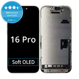 Apple iPhone 16 Pro  - LCD zaslon + steklo na dotik + okvir Soft OLED FixPremium