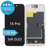 Apple iPhone 15 Pro - LCD zaslon + steklo na dotik + okvir Soft OLED FixPremium 120Hz
