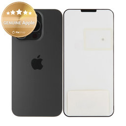 Steklo zadnjega ohišja za iPhone 15 Pro | Black Titanium | 661-35700 | Genuine Apple