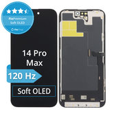 Zaslon Soft OLED za iPhone 14 Pro Max - Zaslon na dotik + Okvir, DIAGNOSTIC