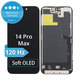 Zaslon Soft OLED za iPhone 14 Pro Max, Steklo na dotik z okvirjem, DIAGNOSTIC