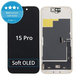 Zaslon Soft OLED za iPhone 15 Pro - Zaslon na dotik + Okvir, DIAGNOSTIC