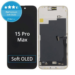 Apple iPhone 15 Pro Max - LCD zaslon + steklo na dotik + okvir Soft OLED FixPremium JCID