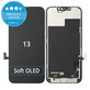Zaslon Soft OLED za iPhone 13, Steklo na dotik z okvirjem, DIAGNOSTIC
