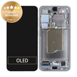 Samsung Galaxy S25 - LCD zaslon + steklo na dotik + okvir (Silver Shadow) - GH82-36329A Genuine Service Pack