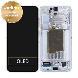 Samsung Galaxy S25 - LCD zaslon + steklo na dotik + okvir (Icyblue) - GH82-36329C Genuine Service Pack