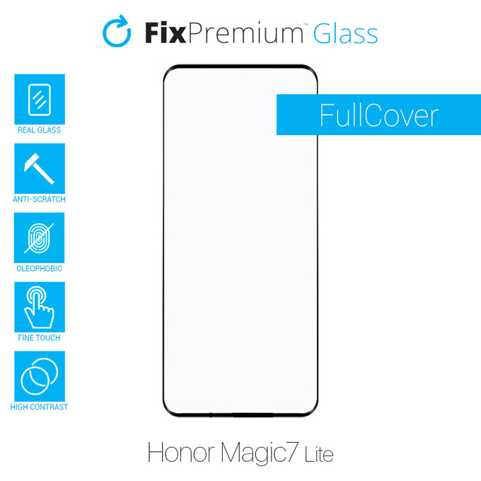 FixPremium FullCover Glass - Kaljeno Steklo za Honor Magic7 Lite