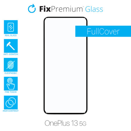 FixPremium FullCover Glass - Kaljeno Steklo za OnePlus 13 5G CPH2655