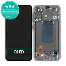 Samsung Galaxy A56 A566E - LCD zaslon + steklo na dotik + okvir (Awesome Graphite) OLED