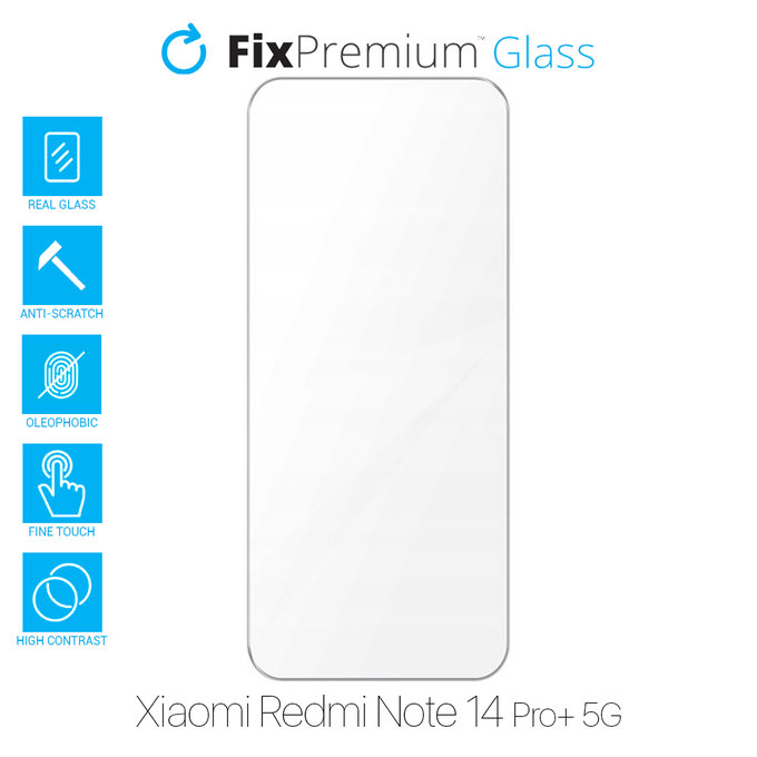 FixPremium Glass - Kaljeno Steklo za Xiaomi Redmi Note 14 Pro+ 5G 24094RAD4G