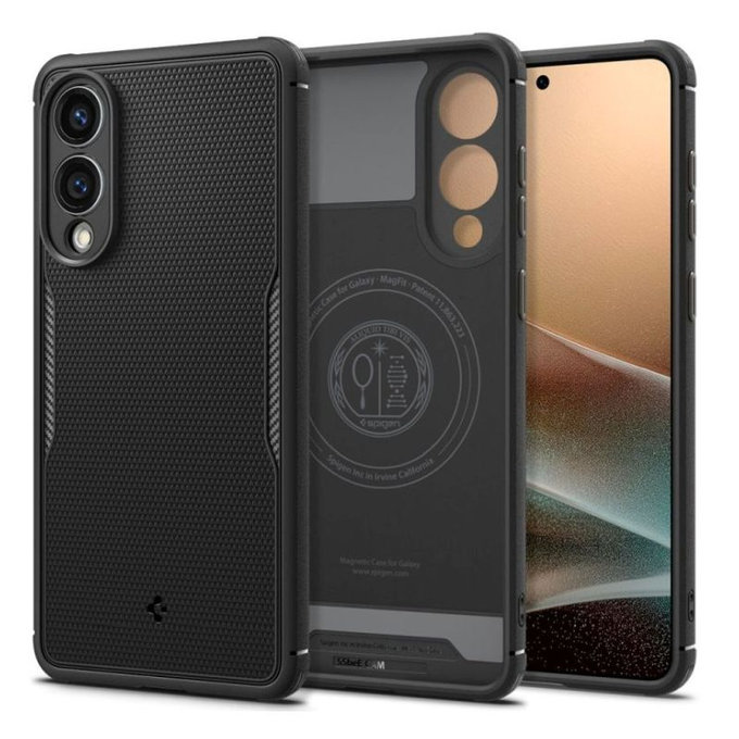 Spigen - Ovitek Core Armor z MagSafe za Samsung Galaxy S25 Edge, Matte Black