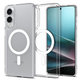 Spigen - Ovitek Ultra Hybrid z MagSafe za Samsung Galaxy S25 Edge, bela