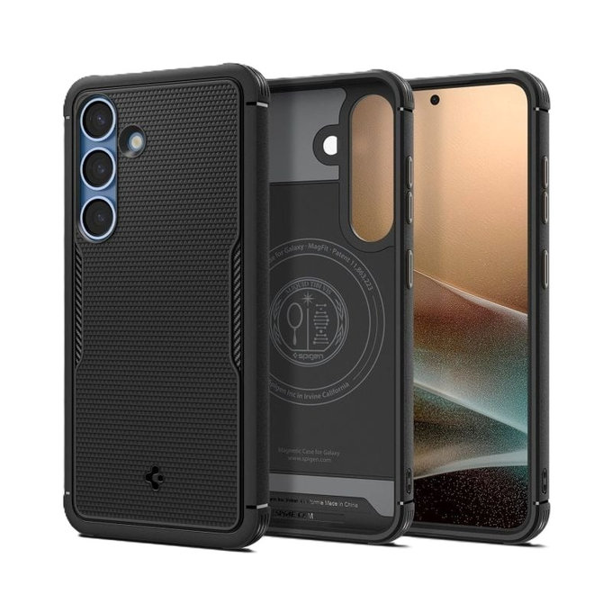 Spigen - Ovitek Core Armor z MagSafe za Samsung Galaxy S25, Matte Black
