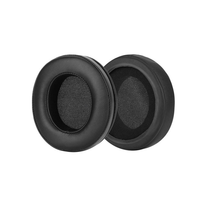 Nadomestne blazinice za ušesa za Razer Nari, Kraken, Spominska pena + PU usnje, Črne, 1 Par