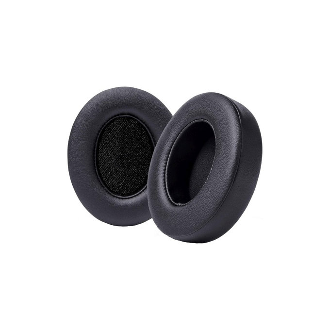 Nadomestne blazinice za ušesa za Beats Studio 2, 3, Spominska pena + PU usnje, Črne, 1 Par