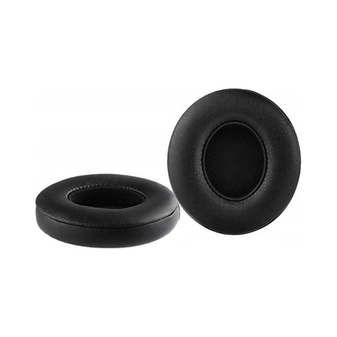 Nadomestne blazinice za ušesa za Beats Solo 2, 3, Spominska pena + PU usnje, Črne, 1 Par