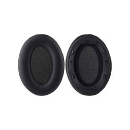 Nadomestne blazinice za ušesa za Sony WH-1000XM3, Spominska pena + PU usnje, Črne, 1 Par
