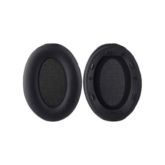 Nadomestne blazinice za ušesa za Sony WH-1000XM3, Spominska pena + PU usnje, Črne, 1 Par