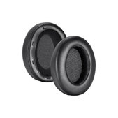 Nadomestne blazinice za ušesa za Sony WH-XB910N, Spominska pena + PU usnje, Črne, 1 Par