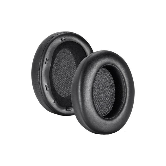 Nadomestne blazinice za ušesa za Sony WH-XB910N, Spominska pena + PU usnje, Črne, 1 Par