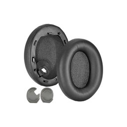 Nadomestne blazinice za ušesa za Sony WH-1000XM4, Spominska pena + PU usnje, Črne, 1 Par