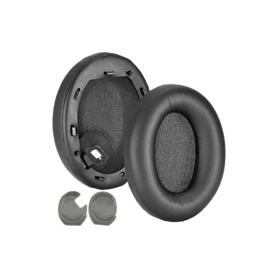 Nadomestne blazinice za ušesa za Sony WH-1000XM4, Spominska pena + PU usnje, Črne, 1 Par