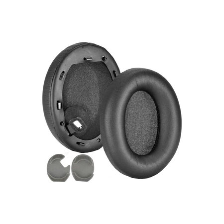 Nadomestne blazinice za ušesa za Sony WH-1000XM4, Spominska pena + PU usnje, Črne, 1 Par