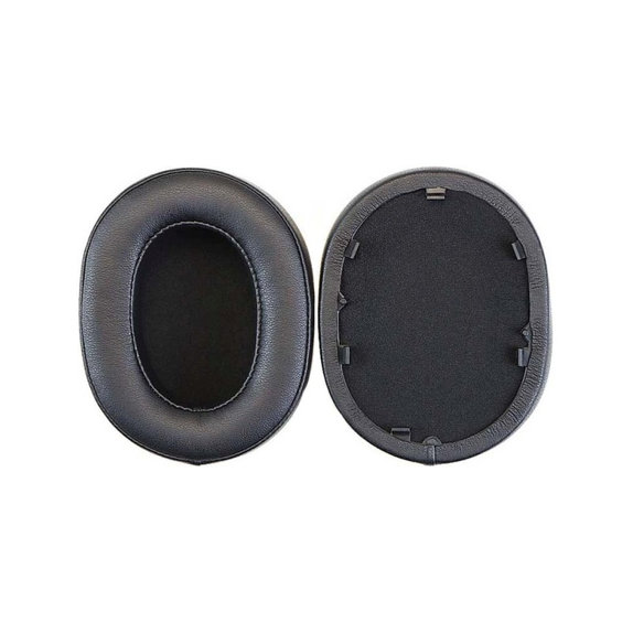 Nadomestne blazinice za ušesa za Sony WH-1000XM5, Spominska pena + PU usnje, Črne, 1 Par