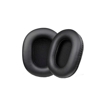 Nadomestne blazinice za ušesa za Sony MDR-7506, Spominska pena + PU usnje, Črne, 1 Par