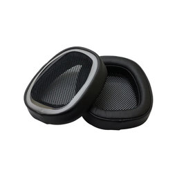 Nadomestne blazinice za ušesa za Logitech G433, Spominska pena + PU usnje, Črne, 1 Par