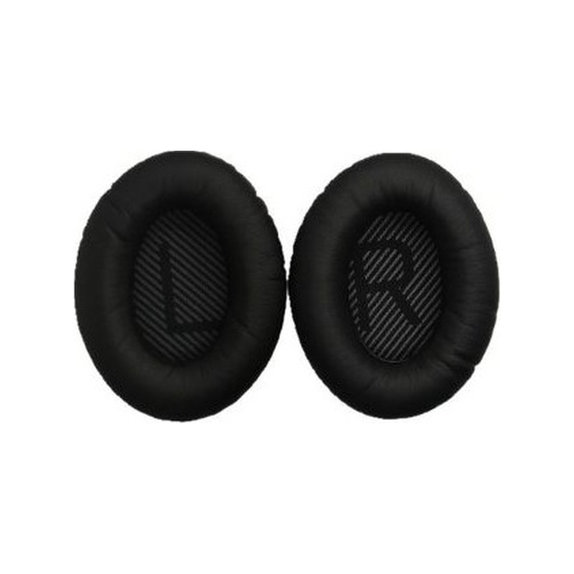 Nadomestne blazinice za ušesa za Bose QuietComfort 35, Spominska pena + PU usnje, Črne, 1 Par