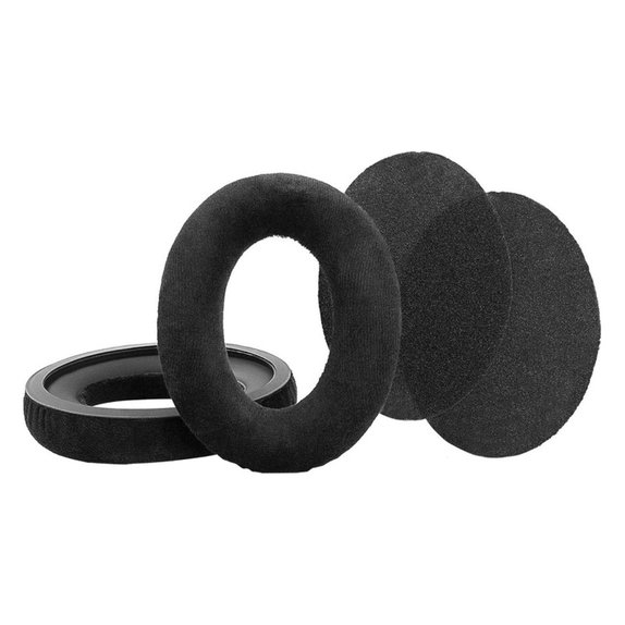 Nadomestne blazinice za ušesa za Sennheiser HD598, Spominska pena + PU usnje, Črne, Hlajeni gel, 1 par