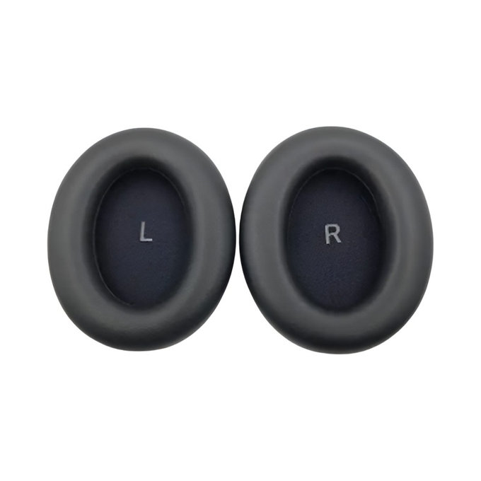 Nadomestne blazinice za ušesa za Sennheiser Momentum 4.0, Spominska pena + PU usnje, Črne, 1 Par