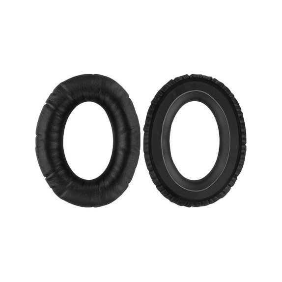 Nadomestne blazinice za ušesa za Sennheiser HD650, Spominska pena + PU usnje, Črne, 1 Par