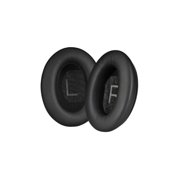Nadomestne blazinice za ušesa za Bose QuietComfort 45, Spominska pena + PU usnje, Črne, 1 Par