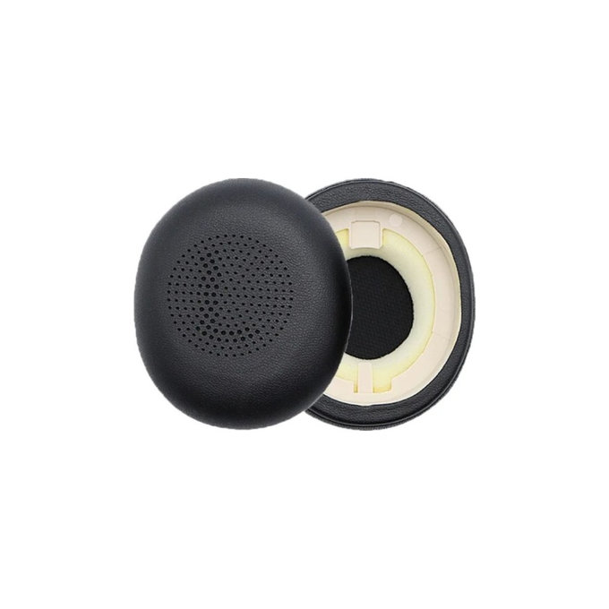 Nadomestne blazinice za ušesa za Jabra Evolve 2 65UC, Elite 45H, Spominska pena + PU usnje, Črne, 1 Par