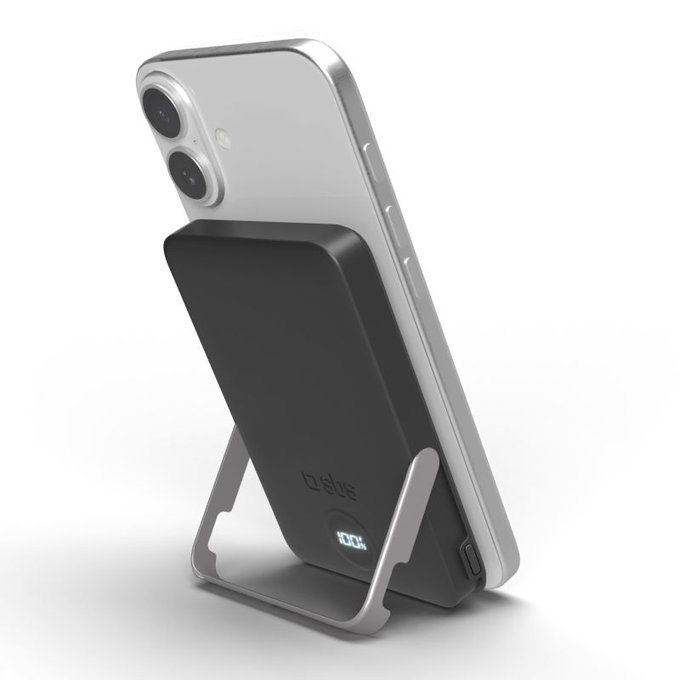 SBS - PowerBank 5000mAh, 20W, Power Delivery, Mag Stand, črna