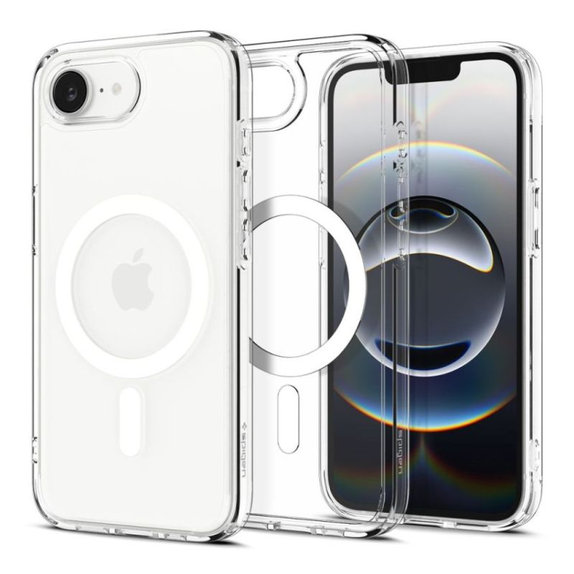 Spigen - Ovitek Ultra Hybrid z MagSafe za iPhone 16e, bela