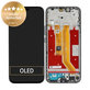 Honor 400 Lite - LCD zaslon + steklo na dotik + okvir (Velvet Black) - 0235ANTF Genuine Service Pack