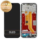 Honor 400 Lite - LCD zaslon + steklo na dotik + okvir (Velvet Grey) - 0235ANTG Genuine Service Pack
