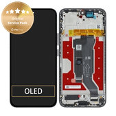 Honor 400 - LCD zaslon + steklo na dotik + okvir (Midnight Black) - 0235APNR Genuine Service Pack