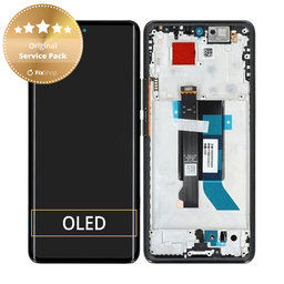 Xiaomi Poco X7 24095PCADG - LCD zaslon + steklo na dotik + okvir (Black) - 5600010O16P00 Genuine Service Pack