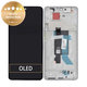 Xiaomi Poco X7 24095PCADG - LCD zaslon + steklo na dotik + okvir (Silver) - 5600030O16P00 Genuine Service Pack
