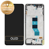 Xiaomi Poco M7 Pro 5G - LCD zaslon + steklo na dotik + okvir (Silver) - 5600070O17P00 Genuine Service Pack