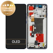 Motorola Edge 60 Pro - LCD zaslon + steklo na dotik + okvir (Dazzling Blue) - 5D68C30046 Genuine Service Pack
