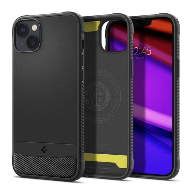 Spigen - Ovitek Rugged Armor z MagSafe za iPhone 14, Matte Black