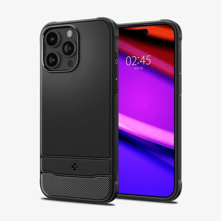 Spigen - Ovitek Rugged Armor z MagSafe za iPhone 15 Pro, Matte Black